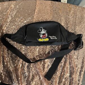Mickey Mouse Black Waist Bag